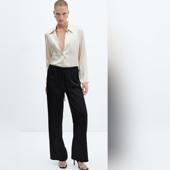 MANGO Satin pants - Picture 6 of 6